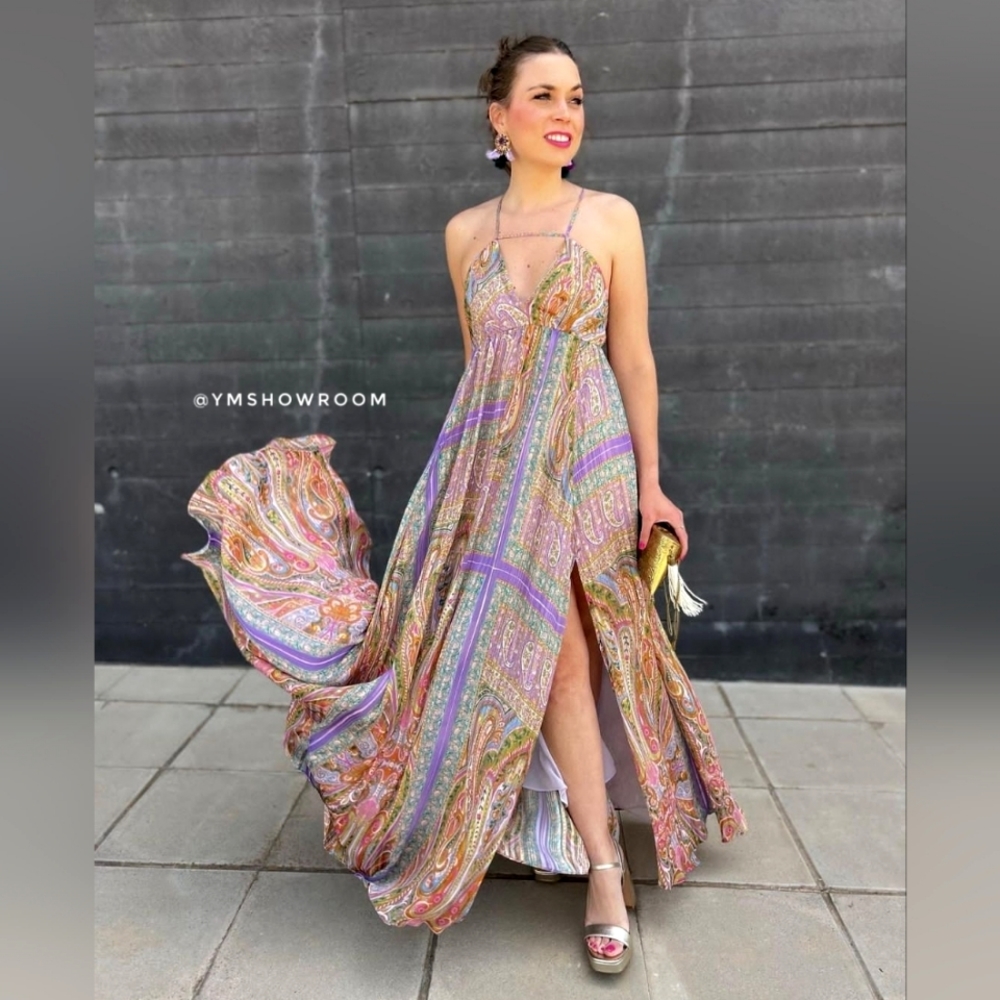 🔥Last 2🔥MANGO Limited Paisley maxi dress